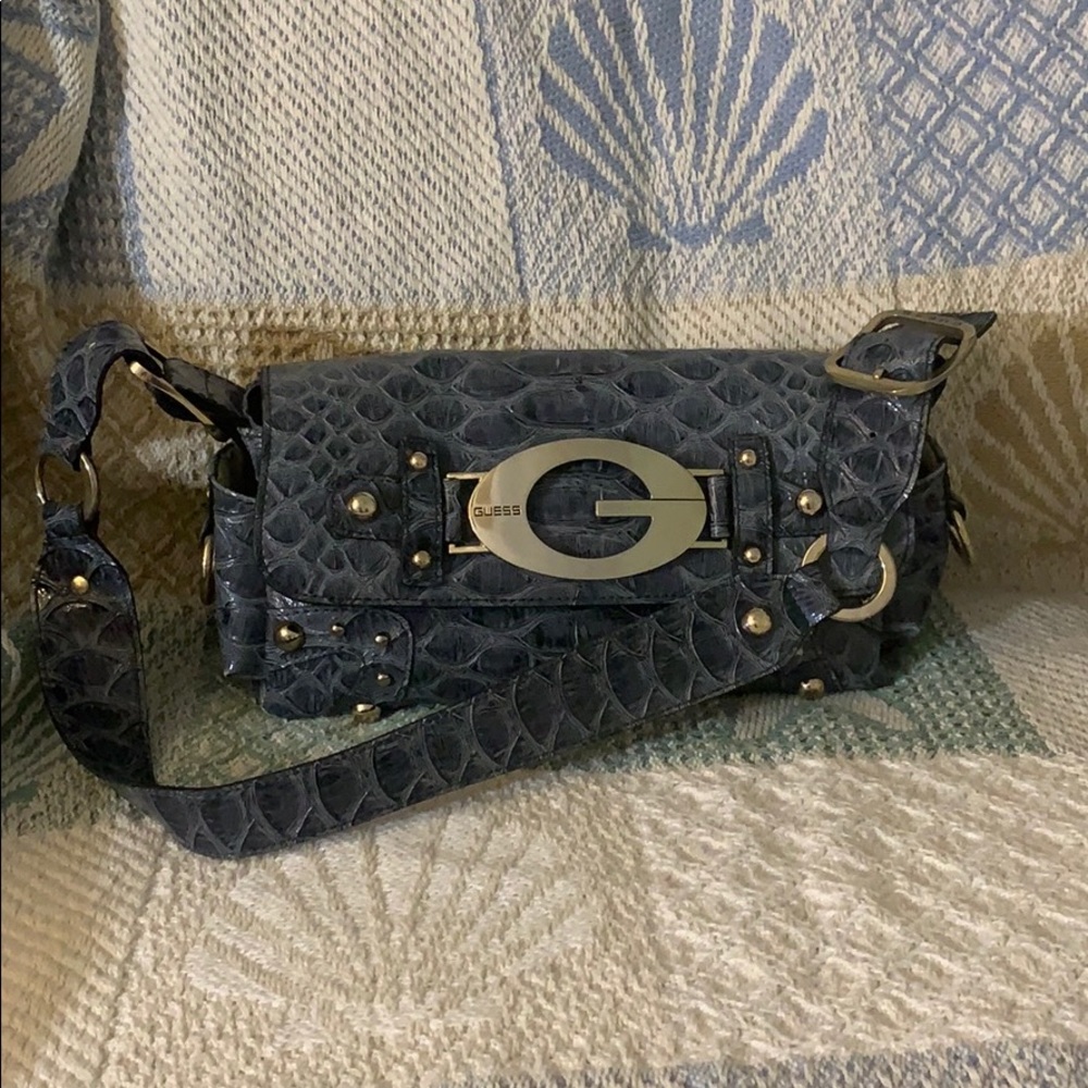 AUTHENTIC VINTAGE G Guess snakeskin purse